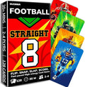 QUOKKA Football Fast-Paced Card Game for Kids & Adults – 128 Cards & Easy Rules – Quick & Fun Matching Game – 2-4 Players – Ages 8+ – Perfect for Family Games Night, Travel and Parties