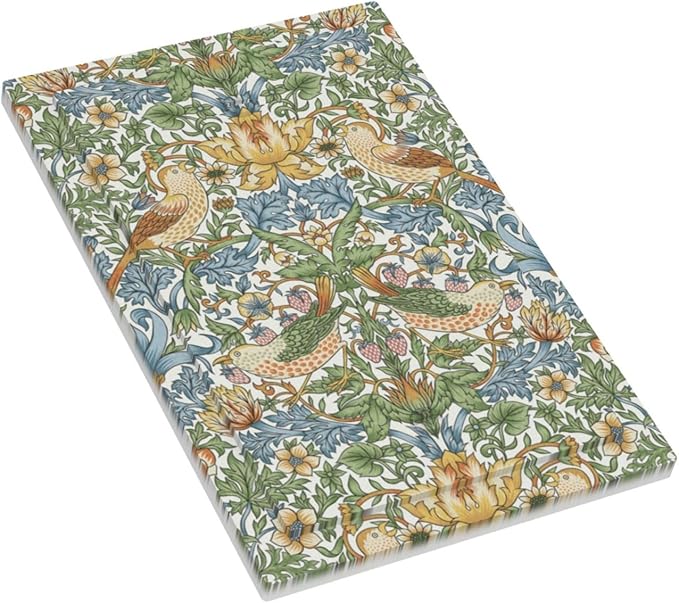 William Morris Strawberry Thrush Birds 1 Gang Light Switch Cover Electrical No Device Wall Plate Vintage Floral Flowers Plant Switchplates Decorative Faceplate for Country Home Decor