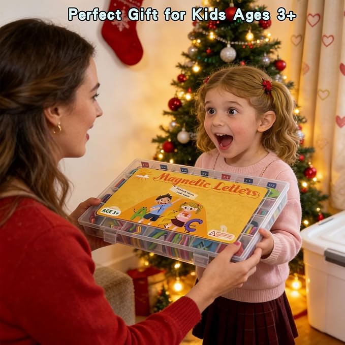 Magnetic Letters and Numbers Set – 263 Pieces Educational Toys for Kids Ages 3+ – Colorful Alphabet Magnets for Whiteboard & Fridge – Preschool Learning Resources Ideal for Homeschool & Classroom
