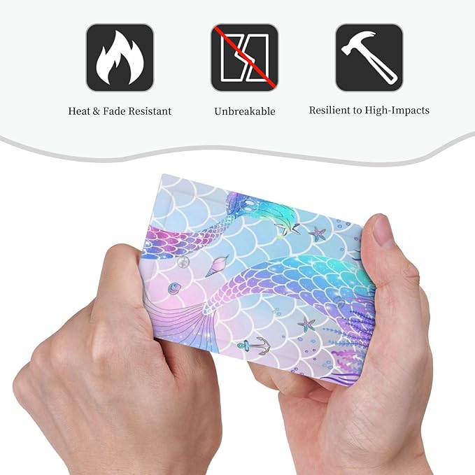 1-Gang No Device Decorative Blank Receptacle Wall Plate Colorful Cute Kids Girls Purple Pink Mermaid Tail Fish Scale Theme Light Switch Mid Size Electrical Face Plate Cover for Unused Outlets/Switches