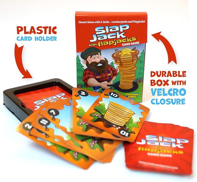 Continuum Games Slap Jack Flap Jacks Card Game - Kids Age 4 & Up