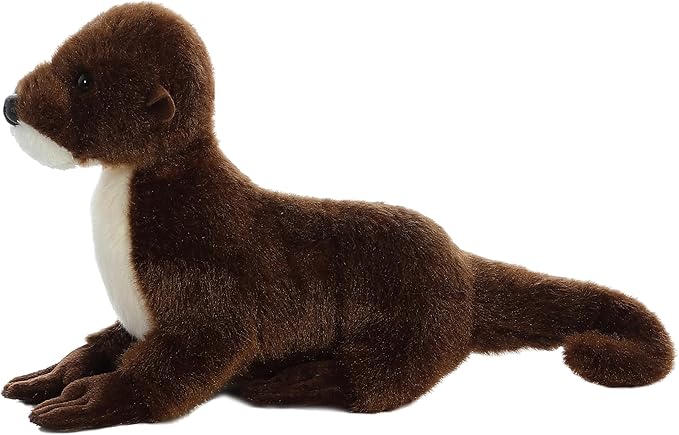 Aurora® Adorable Mini Flopsie™ Sliddy™ Stuffed Animal - Mini Companions Ready for Playful Adventures - for Kids All Ages, Toddlers, Adults, and Families - Brown 10 Inches