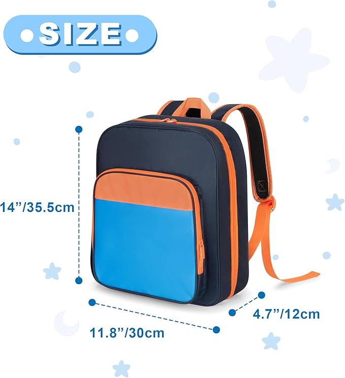 CURMIO Toy Cars Storage Backpack Compatible with Monster Jam Trucks/Hot Wheels 1:64 Scale Monster Trucks, Portable Carrying Case Bag with Front Pocket for Monster Truck, Dark Blue (Bag Only)