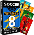 QUOKKA Soccer Fast-Paced Card Game for Kids & Adults – 128 Cards & Easy Rules – Quick & Fun Matching Game – 2-4 Players – Ages 8+ – Perfect for Family Games Night, Travel and Parties