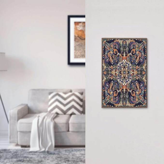 Light Switch Cover Plate Mandala Petals Retro Flowers 1 Gang No Device Blank Electrical Wall Plates Faceplate Decorative Switch Plate For Bed Room Home Decor