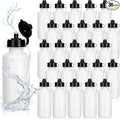 Zubebe 36 Pcs Sports Water Bottles Bulk Squeeze Reusable Bpa-free Plastic Water Bottles End of the Year Gifts Summer Gifts for Students School Travel Hiking Cycling Event Team Gift