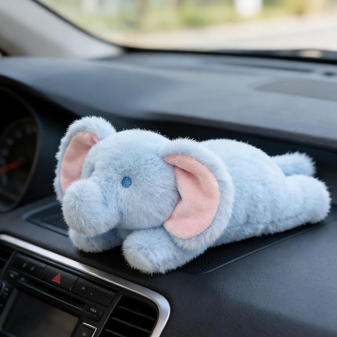 PEACH CAT Elephant Stuffed Animal Cute Plushies Small Plush Toys Gifts for Kids Blue