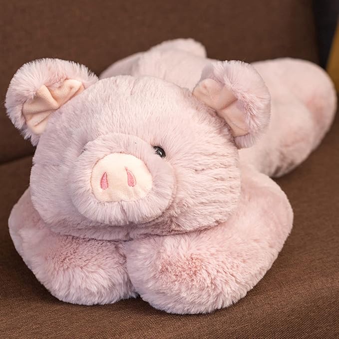 Weighted Stuffed Animals, 29.5" 6.2lbs Weighted Pig Stuffed Animal Toy Cute Pink Pig Plush Pillow Weighted Plush Animals Toy
