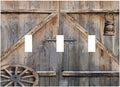 Wood Garage Barn Door Cabin 3 Gang Light Switch Cover Decorative Triple Toggle Wall Plate Electrical Faceplate Switch Plug Face Plate