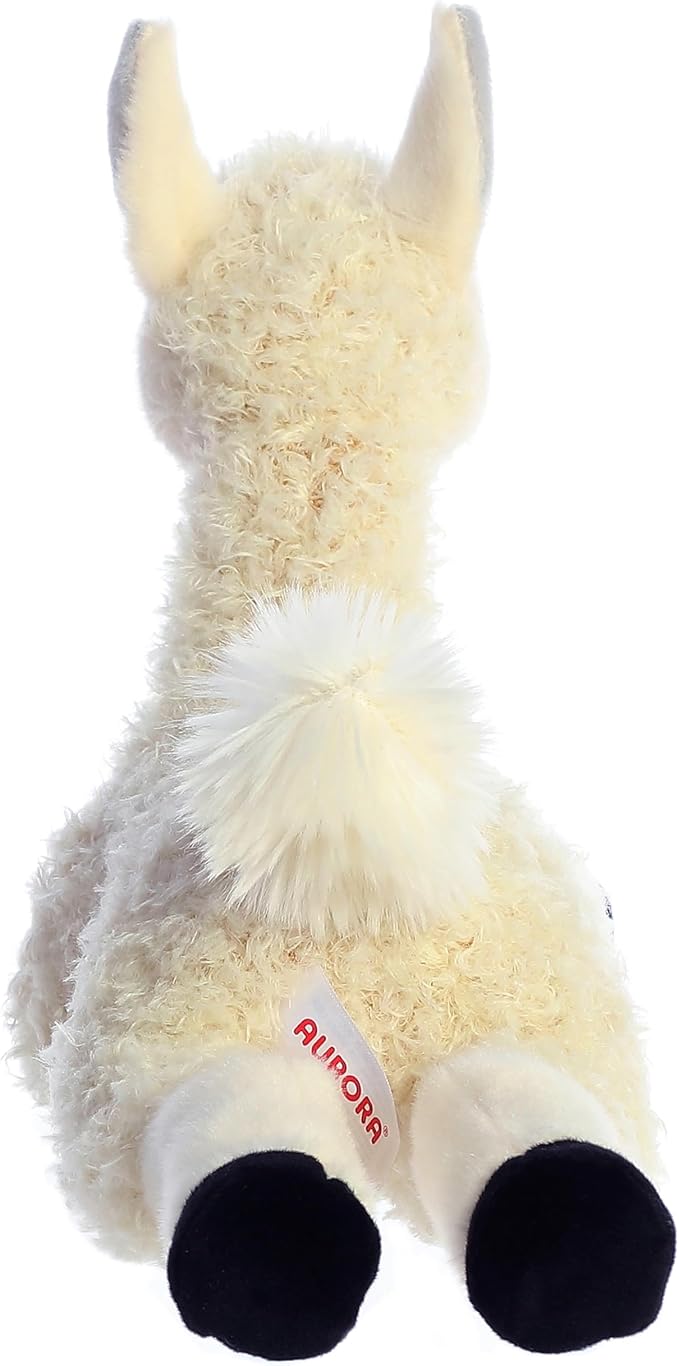 Aurora® Adorable Flopsie™ Llama Stuffed Animal - Used to Create Imaginative Play Adventures - Perfect for Birthdays, Kids and Adults, All Ages - White 12 Inches
