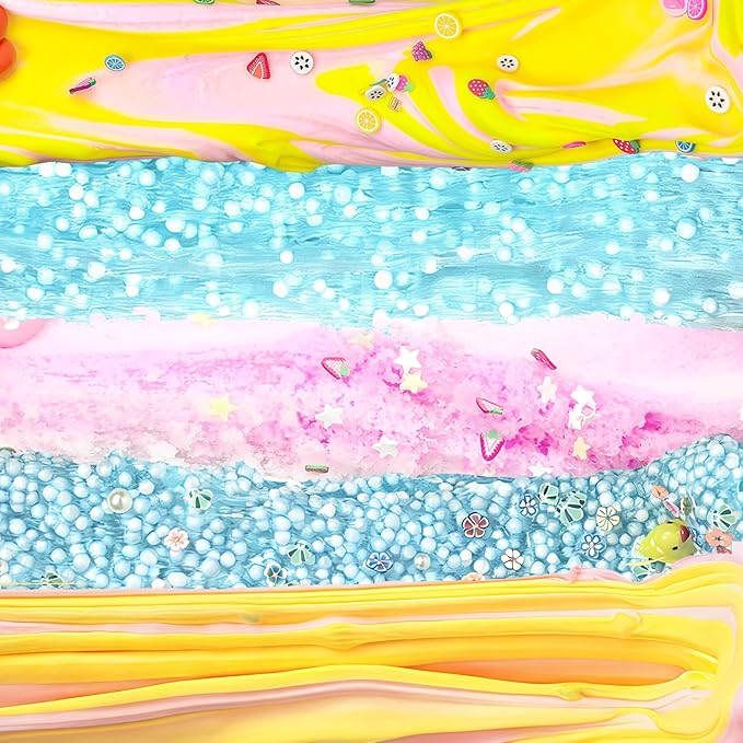 15 Packs Mixed Cloud Galaxy Butter Slime Kit,Non Sticky,Super Soft Sludge Toy,Birthday Gifts for Kids,Party Favor for Girls & Boys