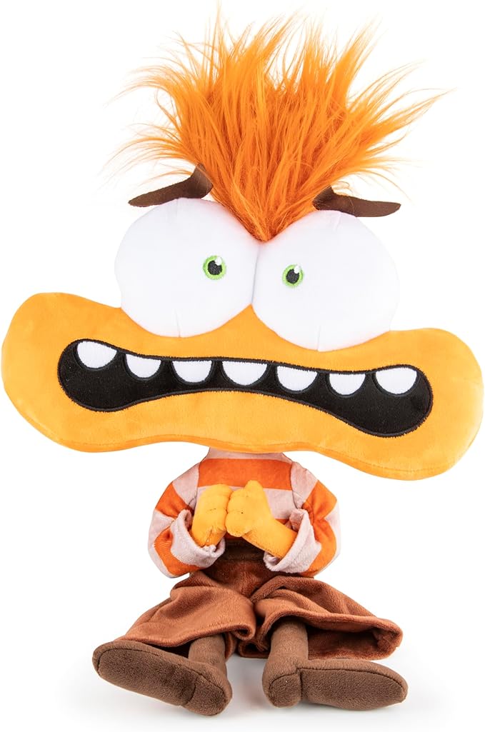 Jay Franco Disney Plush Pillow Buddy - Soft Plushie Stuffed Pillow, 13 Inches, Orange - Anxiety