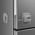 Refrigerator Lock, Combination Lock for Refrigerator Cabinets, Drawers, Heavy Duty Fridge Lock, Easy Install No Keys Needed (Gray-1Pack)