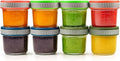 Tronco Glass Food Storage Jars with Lids (4 oz, 8-Pack) – Baby Food, Breast Milk, Snacks, Puree, Reusable Small Containers for Meal Prep & Spice Storage, Freezer, Microwave, Dishwasher Safe