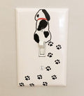 Cool Light Switch Plate Cover for Teens Room Fun Novelty Gift Decorative Decor Bedroom (Dog)