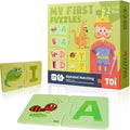 Toi 6 Packs Large Piece Toddler Jigsaw Puzzles for Kids Aged 1.5+, Alphabet Puzzle Floor Puzzles for Beginner, Preschool Learning Game for Boys Girls, Alphabet Matching