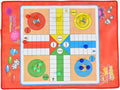 Pongnas NonWoven Snakes and Ladders Kids Ludo Game Board Set for Family Fun and Educational Play