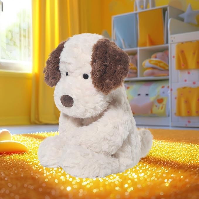 Stuffed Animals Dog Jack Russell Terrier Dog Plush Toys 13.8 inches Soft and Comfort Dog Plush Toy Gift for Kids, Brown/White