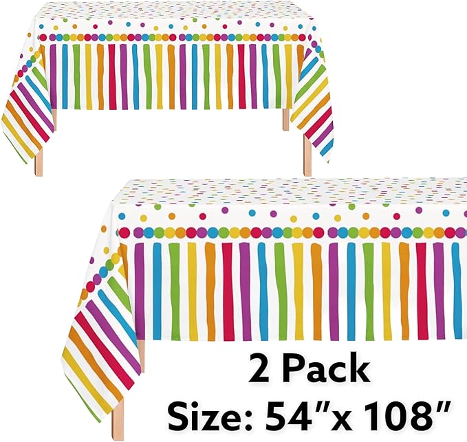 Oojami Rainbow Party Supplies Set – Serves 30 Guests Disposable Paper Plates, Cups & Napkins Colorful Birthday, Kids Party & Celebration Tableware Pack