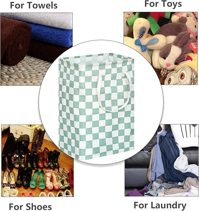 MAIZMZ Kids Hamper Storage Bins Organizer Toy Box Laundry Basket Large Canvas Collapsible Chest for Home/Dorm/Kitchen/Pet/Office/Closet/Shelf/Gift Baskets