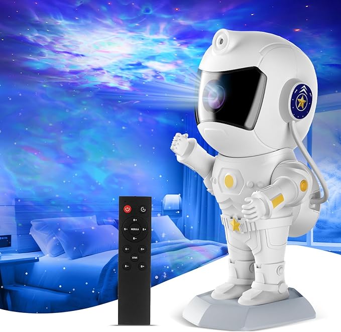 Astronaut Galaxy Star Projector Night Light, Starlight Space Nebula Sky Starry Ceiling LED Lamp with Timer and Remote, Home Bedroom Decor,Christma Birthday Halloween Gifts for Kids Boy Teen Baby