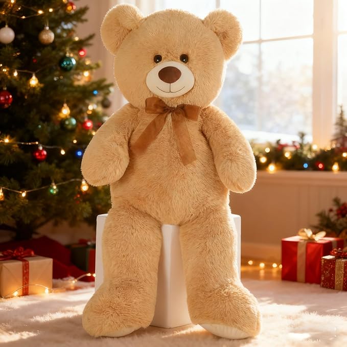 Toys Studio Big Teddy Bear 36 inch Giant Teddy Bear Stuffed Animals Cute Plush Toy for Girlfriend Kids Girls Gifts Christmas Valentine's Day Birthday Wedding Mother's Day