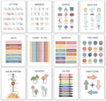 Classroom Posters – 12 Educational Wall Charts with Alphabet, Numbers, Colours, Days, Months, Shapes & More – Learning Resources for Toddlers, Preschool & Kindergarten – Nursery, Homeschool & School Supplies
