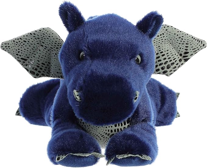 Aurora® Adorable Flopsie™ Sapphire Dragon™ Stuffed Animal - Playful Ease - Timeless Companions - Blue 12 Inches