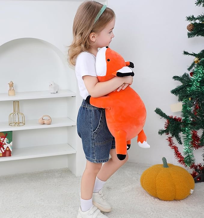 22in 4.2lbs Weighted Stuffed Animals, Fox Stuffed Animal Weighted Plush,Comfortable Plushies Gift for Kids and Adults