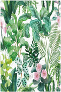 Tropical Palm Leaves Green Jungle Botanical Floral Flowers Light Switch Cover Plate 1 Gang No Device Blank Electrical Wall Plates Faceplate Decorative Switch Plate for Bedroom Living Room Decor
