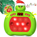 Green Monster Pop Push Game Fidget Console Toys for Kids Adults,Quick Push Pop Bubble Up Gifts for Christmas Stocking Stuffers,Handheld Light Up Fidget Sensory Puzzle Toy for Boys Grils Teens Age 3-12