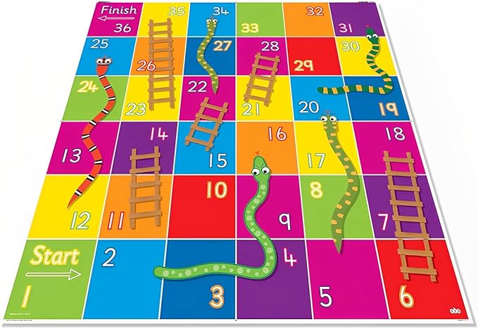Programmable Primary Set - 6 Blue Bot Floor Robotics and Snakes & Ladders Floor Mat - Free Docking Station with USB Cable - New See & Say Version