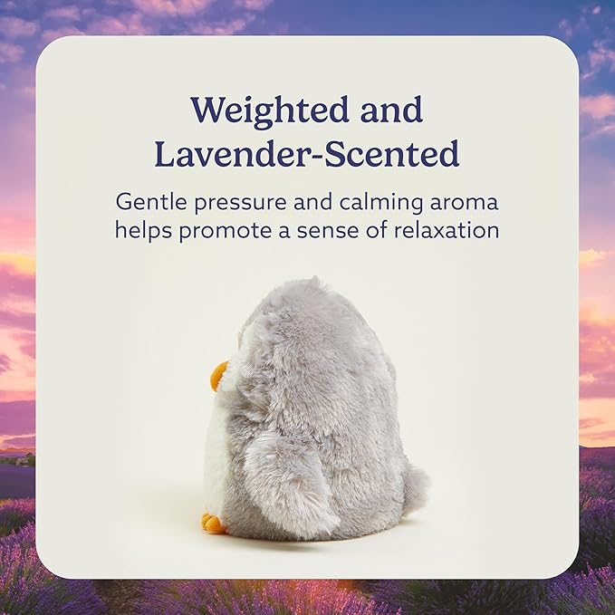 warmies Microwavable & Weighted Stuffed Animals, Owl - Heated Stuffed Animal Plushie for Warmth & Comfort - Cute Soft Plush Toys for Adults & Children (Boys, Girls, Babies & Toddlers)