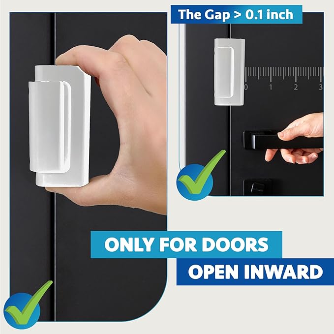 Dwell+Good Door Locks (2-Pack) - Easy To Install Aluminum Home Security Door Locks for Front Door - Child Proof Door Lock for Kids Safety- Withstand 800 lbs of Force & Tamper Proof Top Door Lock Latch