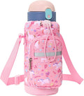 Water Bottle Carrier for Kids - Water Bottle Holder with Strap, Boys Girls Water Bottle Sling Bag for 10/12/14/16/18Oz Water Bottles Walking Hiking Camping