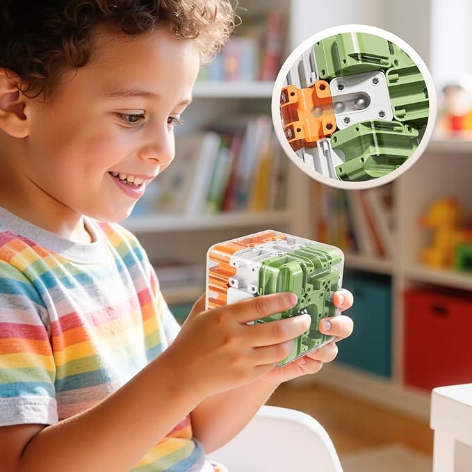 MSKOLER 3D Games Puzzle for Kids 3-5 8-12, Education Sensory Toys with Color-Match and Ball, Birthday Gift for Adults Kids 8 9+ Year Old Boy