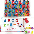 Magnetic Letters and Numbers Set – 263 Pieces Educational Toys for Kids Ages 3+ – Colorful Alphabet Magnets for Whiteboard & Fridge – Preschool Learning Resources Ideal for Homeschool & Classroom