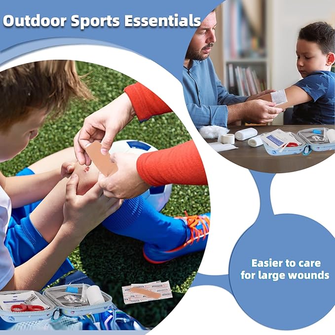 Small-First-Aid-Kit-for-Home-Car-Travel-Camping-Hiking-Kids, Mini Cute Portable Medical Emergency Kits Fits into a Purse, Diaper Bag & Backpack, Travel Must Have