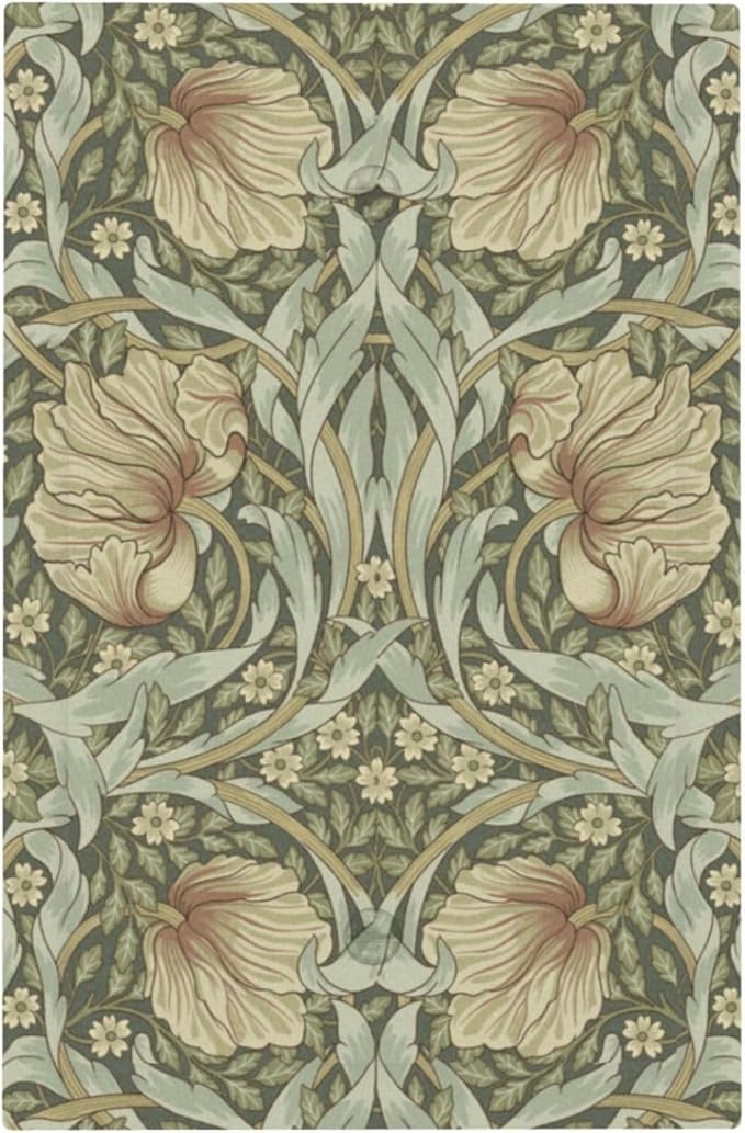 William Morris Pimpernel Flowers 1 Gang Light Switch Cover Vintage Floral Green Botanical Electrical No Device Wall Plate Switchplates Decorative Faceplate for Country Bedroom Home Décor