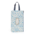 Quilted Baby Wipe Holder Quilted Wipe Pouch Portable Hanging Floral Wet Wipes Bag for Car, Stroller (Blue 4)