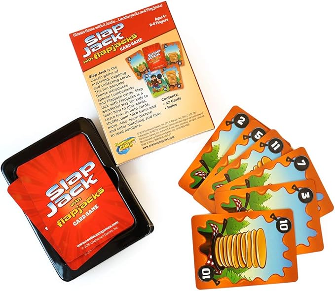 Continuum Games Slap Jack Flap Jacks Card Game - Kids Age 4 & Up