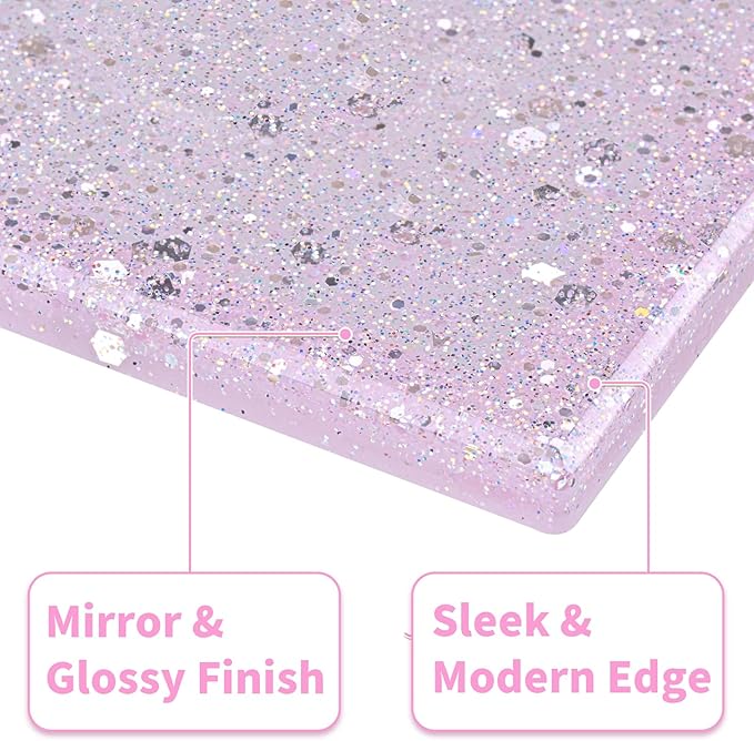 Pink Glitter Outlet Covers - Sparkling Wall Plate 5.1"x3.15", Home Decor, Single Duplex