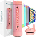 Elemental Iconic Kids Water Bottle for School - 100% Leak-Proof Insulated Water Bottles with Straw Lid & Pop-It Handle for Boys & Girls - Triple-Wall Insulated & BPA-Free, 20oz – Rose