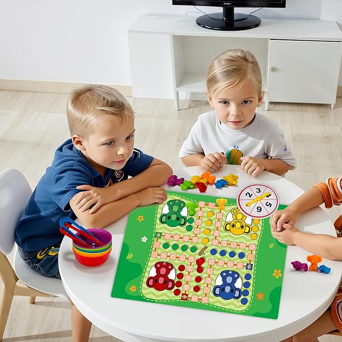 Pairez Toys Counting Toys for Kids, Animal Koala Counters w/Activity Cards for Playing Snakes and Ladders, Ludo Board Games, Math Learning Manipulatives, Early Development Toys for Preschool Toddlers