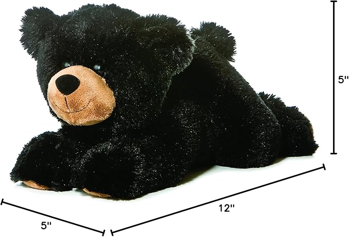 Aurora® Adorable Flopsie™ Sullivan™ Stuffed Animal - Used to Create Imaginative Play Adventures - Perfect for Birthdays, Kids and Adults, All Ages - Black 12 Inches