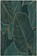 Gold Tropical Green Botanical Palm Leaves Light Switch Cover Plate 1 Gang No Device Blank Electrical Wall Plates Faceplate Decorative Switch Plate Covers for Bedroom Living Room Decor