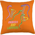 Snakes and Ladders Humor Board Game Gamer Womens Men Kids Throw Pillow