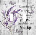 Light Switch Cover Purple Lavender Flower Butterfly on Wood Plank 2 Gang Wall Plate Double Light Switch Plate Inspirational quotation Floral Toggle Decorative Outlet Covers Electrical Switchplate