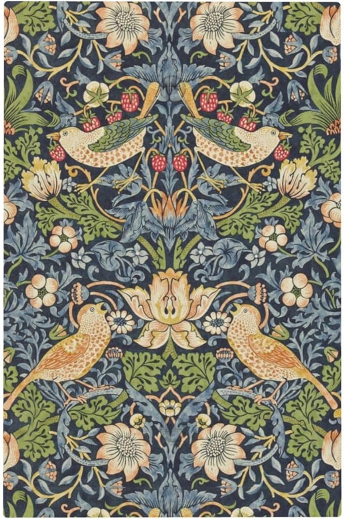Light Switch Cover Plate Morris Strawberry Thrush Birds Colorful Plants 1 Gang No Device Blank Electrical Wall Plates Faceplate Decorative Switch Plate For Bed Room Living Room Decor