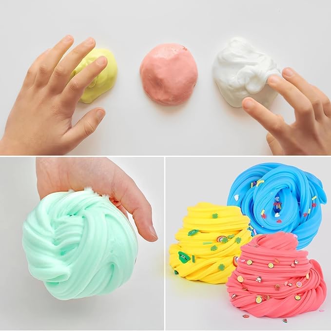 56-Pack Butter Slime Kit, Birthday Soft and Non-Sticky Bulk Slime Party Favors for Kids, Classroom Exchange Gift Mini Slime, Stress Relief Toys for Boys Girls, 4-10 Advent Calendar